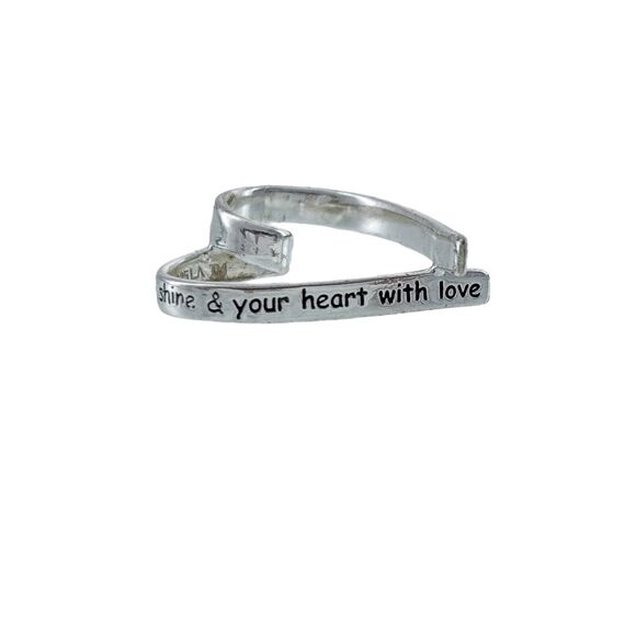 Vintage Footnotes Sterling Silver 925 Twisted Heart Friend Quote Pendant - Picture 5 of 7